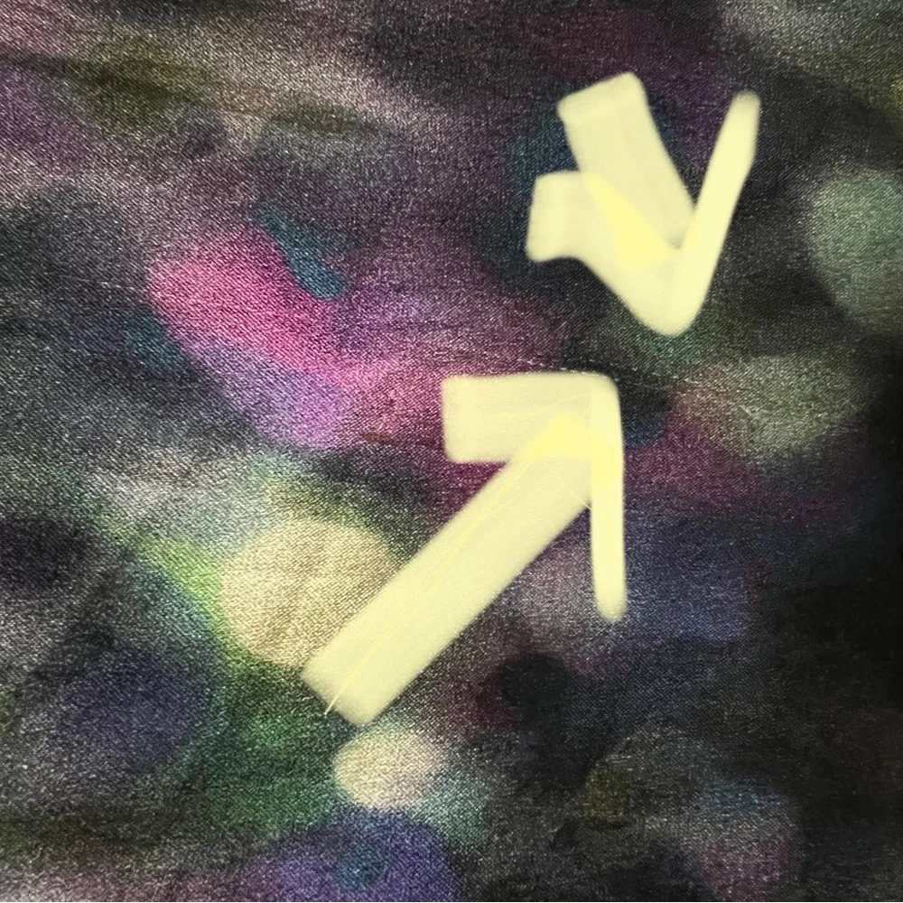 St. John watercolor print silk midi dress - Picture 8 of 13